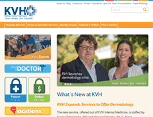 Tablet Screenshot of kvhealthcare.org